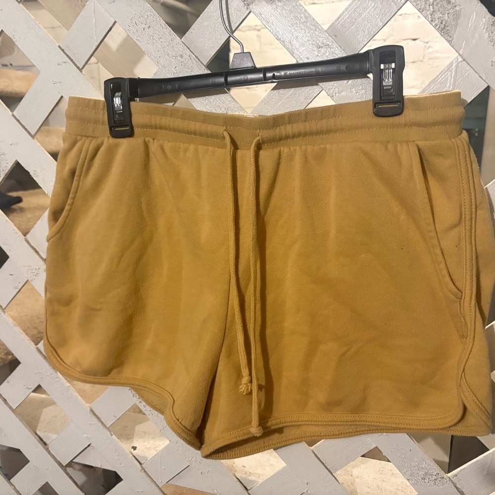 Women's Mustard Yellow Shorts
